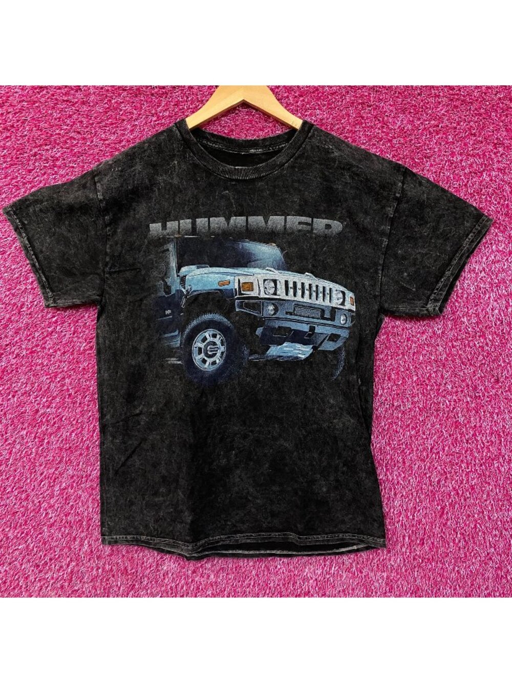 Hummer Stormy Ride Graphic Washed T-Shirt XS